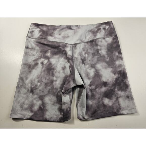 Nike grey marbled tie-dye work out shorts dri fit stretch spandex active XXL 2XL - Picture 1 of 8